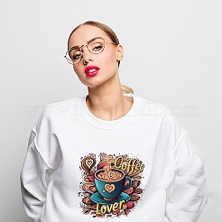 6個 6スタイル プラスチック熱転写フィルム ロゴステッカーセット  DIYTシャツ用  バッグ  帽子  ジャケット  花  192~230x141~230mm  1個/スタイル&nbsp;DIY-WH0230-107