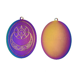 Ion Plating(IP) 304 Stainless Steel Filigree Pendants&nbsp;X-STAS-S118-023