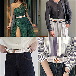 Bohemian Style Polyester Cord Chain Belts&nbsp;AJEW-WH20007-41