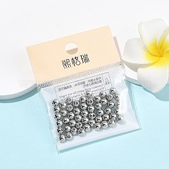 シェグレース真鍮スペーサービーズ  ラウンド  カドミウムフリー＆ニッケルフリー＆鉛フリー  プラチナメッキ  6mm  穴：1.6mm&nbsp;XGRPCF874-042P