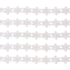ポリエステルレーストリム  花柄  ホワイト  33mm&nbsp;OCOR-TAC0008-19