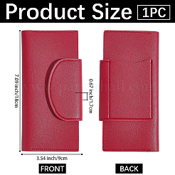 Rectangle PU Leather Credit Card Wallets&nbsp;AJEW-WH20054-291D