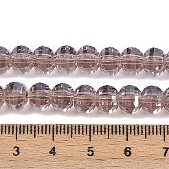Electroplate Transparent Glass Beads Strands&nbsp;EGLA-B011-08A-PL01