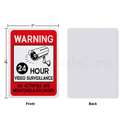 UV保護＆防水アルミニウム警告サイン  カラフル  250x180x0.85mm  穴：4mm&nbsp;AJEW-GL0001-01A-02