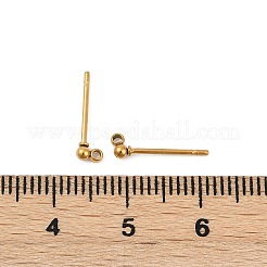 Ion Plating(IP) 304 Stainless Steel Stud Earring Findings&nbsp;STAS-F227-18F-G01