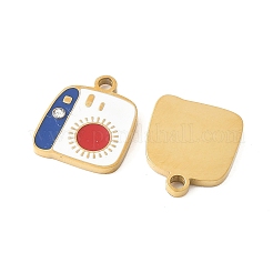 304 Stainless Steel Enamel Charms&nbsp;STAS-R168-09G