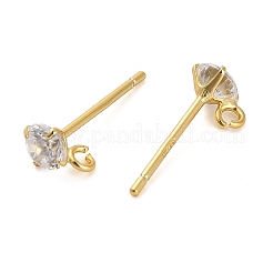 925 Sterling Silver Ear Stud Findings&nbsp;STER-F058-01G-07