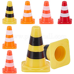 48Pcs 4 Colors ABS Display Roadblock Decorations&nbsp;AJEW-SP0004-70