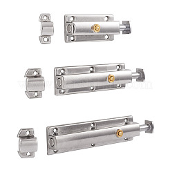 304ステンレススチールスプリングロックセット  ネジ付き  ステンレス鋼色  20~144x31~32x18~20mm  穴：3~3.5mm&nbsp;SW-TAC0001-22C-P