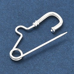925 Sterling Silver Safety Pin Brooch Findings&nbsp;STER-H120-02S