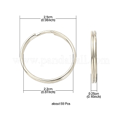 50Pcs Iron Split Key Rings&nbsp;FIND-YW0001-54