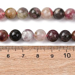 Natural Multicolor Tourmaline Round Bead Strands&nbsp;G-I162-01-8mm