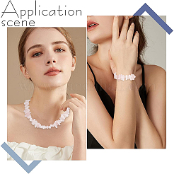 1 Strand Natural Rose Quartz Stone Beads Strands&nbsp;G-BBC0001-19