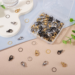 60Pcs 304 Stainless Steel Lobster Claw Clasps&nbsp;STAS-TA0001-46C