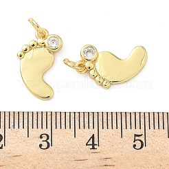 Brass Pave Cubic Zirconia Pendants&nbsp;KK-Z120-51G