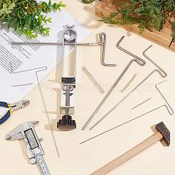 ステンレス鋼巻き取りロッドセット  ステンレス鋼色  24x3x4cm&nbsp;TOOL-WH0053-39