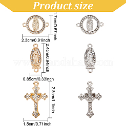 60PCS 6Style Alloy Pendants&nbsp;FIND-GO0001-12