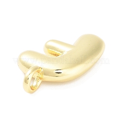 Rack Plating Brass Balloon Letter Pendants&nbsp;KK-C050-01G-F
