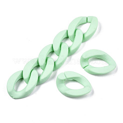 Opaque Spray Painted Acrylic Linking Rings&nbsp;OACR-S036-001A-I12