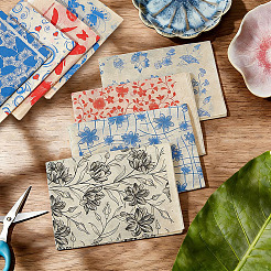 8Pcs 8 Styles Paper Ceramic Decals&nbsp;DIY-OC0015-79