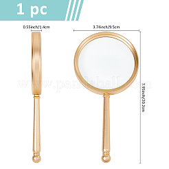 1Pc Aluminum Magnifying Glass&nbsp;AJEW-BC0009-13G