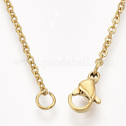 304 Stainless Steel Cable Chain Necklace Making&nbsp;STAS-T040-PJ209-2-46