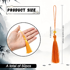 50Pcs 10 Colors Polyester Tassel Decorations&nbsp;OCOR-YW0001-26