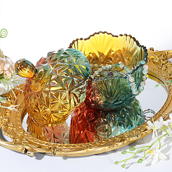 Glass Candy Storage Box&nbsp;HOUS-WH0007-008B