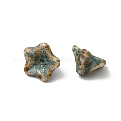 手作りランプワークビーズ  蓮の莢  カラフル  8~8.5x12.5~13.5x13.5mm  穴：1mm&nbsp;LAMP-L084-01A