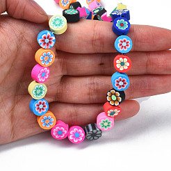 Handmade Polymer Clay Bead Strands&nbsp;CLAY-N006-78