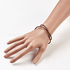 Leather Braided Cord Wrap Bracelets/Necklaces&nbsp;BJEW-JB03918-02
