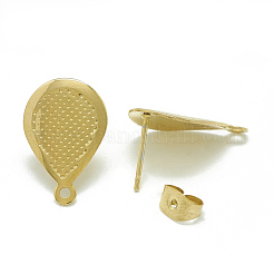304 Stainless Steel Stud Earring Findings&nbsp;STAS-Q225-08G