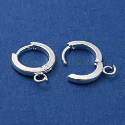 201 Stainless Steel Huggie Hoop Earrings Findings&nbsp;STAS-A167-01F-S