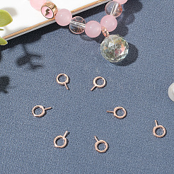 10Pcs 925 Sterling Silver Screw Eye Peg Bails&nbsp;STER-BBC0008-52RG