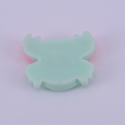 Opaque Frosted Resin Cabochon&nbsp;RESI-WH0009-07