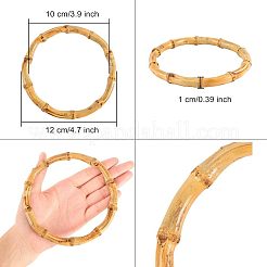 ウッドバッグハンドル  竹の指輪  121~124x12~14mm&nbsp;FIND-WH0043-26