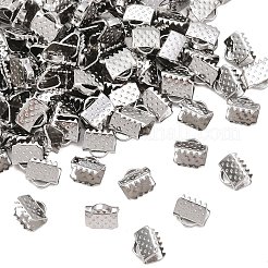 Tarnish Resistant 304 Stainless Steel Ribbon Crimp Ends&nbsp;STAS-S047-056
