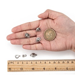 変色しにくい201ステンレススチール製スナップ留め  ステンレス鋼色  15.5x9x5mm  穴：1.5mm&nbsp;X-STAS-K148-11