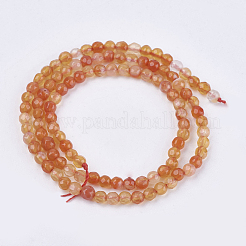 Natural Agate Round Beads Strand&nbsp;G-L084-4mm-M
