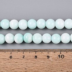 Opaque Ombre Effect Dyed Glass Beads Strands&nbsp;GLAA-Q106-04A-07