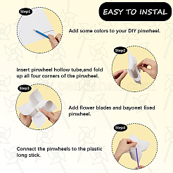 Paper & PVC Blank DIY Pinwheels Craft for Kids Art and Craft&nbsp;FIND-CP0003-26A