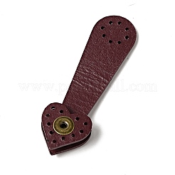Heart Cowhide Leather Sew on Purse Clasps&nbsp;FIND-D027-01A