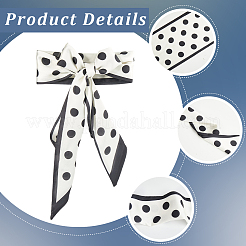 Polka Dot Pattern Polyester Fabric Scarf for Women Girls&nbsp;AJEW-WH20072-65