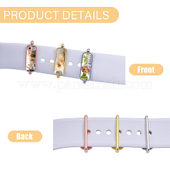 12 Sets 3 Colors Alloy Heat Transfer Watch Band Accessories&nbsp;FIND-CA0010-21