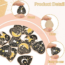 12Pcs 6 Styles Alloy Enamel Pendants&nbsp;ENAM-FS0004-08