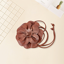 PU Leather Flower Knot Tie Waist Belts&nbsp;AJEW-GF0014-11A