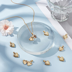 Rack Plating Brass Locket Pendants&nbsp;FIND-UN0015-53A