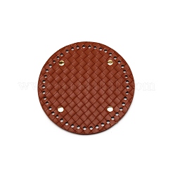 Puレザーバッグボトム  鉄パーツ  フラットラウンド  シエナ  15.2x0.95cm  穴：5.5mm&nbsp;DIY-WH0282-12