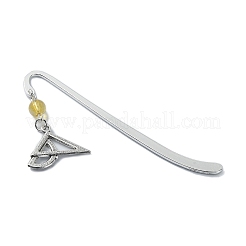 5Pcs 5 Style Cross Ruler Scroll Alloy Pendant Bookmark&nbsp;AJEW-TA00013