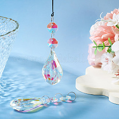 3Pcs Crystal Glass Hanging Sun Catcher&nbsp;AJEW-TADJ0001-08D